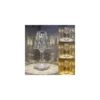 lâmpada de mesa de cristal