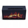 flame effect aroma diffuser with birdsound black usb colour change