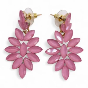 brincos-longos-de-vidro-vintage-em-rosa